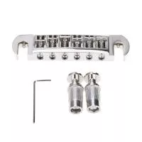 Бридж Tune-o-matic Wraparound для Gibson Les Paul, никель, Musiclily, MX1280NK