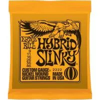 2222 Hybrid Slinky Комплект струн для электрогитары, никель, 9-46 Ernie Ball