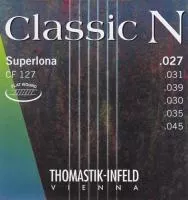 CF127 Classic N Комплект струн для акустической гитары, нейлон/хромированная сталь 027-045 Thomastik