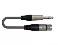 Кабель акустический XLRf-6.3мм, 1м, Leem, SPTF-3