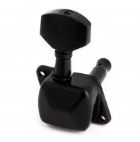 Колки для гитары 6л, черные, Metallor, MH-15-BK-6L