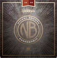 NB1656 Nickel Bronze Комплект струн для резонаторной гитары, 16-56, D'Addario