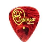 TPG351-096HV Shell Celluloid Медиаторы, 12шт, целлулоид, 0,96мм, D'Andrea