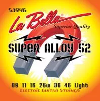 Super Alloy 52 Комплект струн для электрогитары 009-046 La Bella, SA946