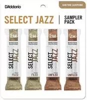 Select Jazz Набор тростей для саксофона баритон, размер 2M-2H, 4шт, Rico, DSJ-L2M