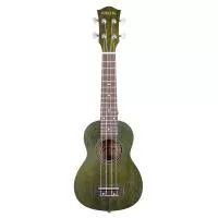 Mahogany Series Укулеле сопрано, с чехлом, зеленый, Cascha, HH-2265