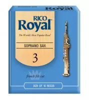 RIB1030 Трости для саксофона-сопрано Rico Royal, размер 3.0, 10шт в упаковке Rico