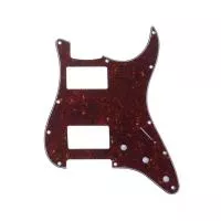 Пикгард для электрогитары Fender Stratocaster HH, 4 сл, черепаший панцирь, Musiclily, MX1379BT