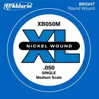 XB050M Nickel Wound Отдельная струна для бас-гитары, 050, D'Addario