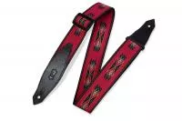 Print Series Ремень для гитары, полипропилен, Levy's, MSSN80-RED
