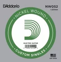 NW052 Nickel Wound Отдельная струна для электрогитары, .052, D'Addario