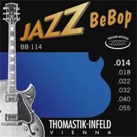 BB114 Jazz BeBob Комплект струн для акустической гитары, Medium, сталь/никель, 14-55, Thomastik