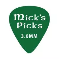 Mick’s Picks Медиаторы для бас-гитары (3шт), толщина 3мм, D'Andrea, BASS-1