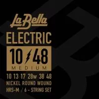 HRS Комплект струн для электрогитары, никелированные, 10-48, La Bella, HRS-M