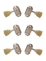Колки для гитары 3+3, никель, Gotoh, SD90-SL-N-L3+R3