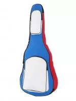Чехол для гитары дредноут, MEZZO, MZ-ChG-12-3red/blue/wh
