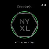 NYNW058 NYXL Отдельная струна для электрогитары, никелированная, 058, D'Addario