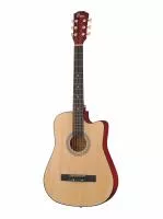 Акустическая гитара, с вырезом, цвет натуральный, Foix, FFG-3810C-NAT