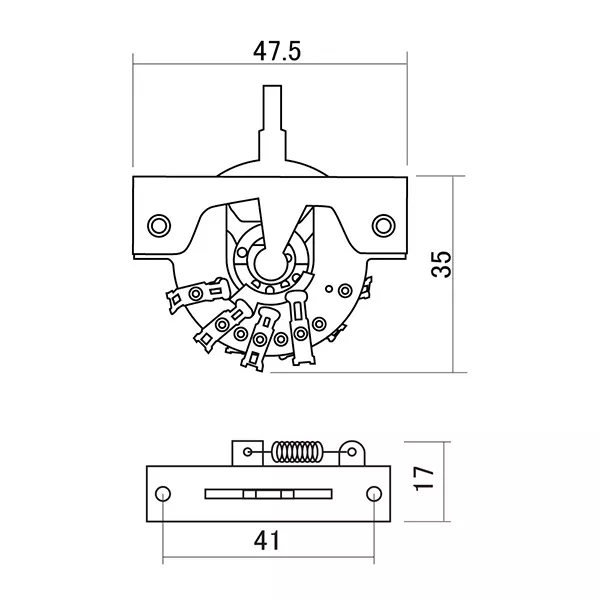 DM-50S Переключатель 5-ти позиционный, Hosco