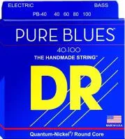 PB-40 PURE BLUES Комплект струн для бас-гитары, 40-100,DR