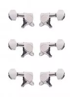 Колки для гитары 3+3, хром, Metallor, J-02-CR-3+3