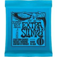 2225 Extra Slinky Комплект струн для электрогитары, никель, 8-38 Ernie Ball