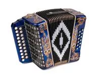 Гармонь «Чайка» 21х12, синяя, Шуйская гармонь, SZ48/1XL-G-BL