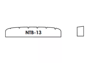Верхний порожек для гитары, латунь, Hosco, NTB-13  рис.2 