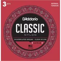EJ27N-3D Комплект струн для классической гитары, D'Addario