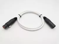Кабель микрофонный (балансный), белый, 1м, ZZcable, E1-XLR-M-F-0100-9