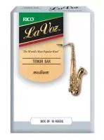 RKC10MD Трости для саксофона тенор Rico La Voz, средние  (Medium), 10шт в упаковке Rico
