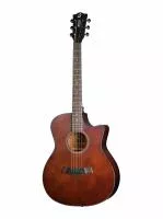 Гитара акустическая, с вырезом, коричневая, Foix, ZA-83CM-BR