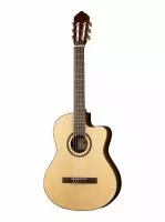 Classic Series Классическая гитара со звукоснимателем, с вырезом, Cort, AC160CF-NAT