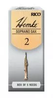 RHKP5SSX200 Hemke Трости для саксофона сопрано, размер 2.0, 5шт, Rico
