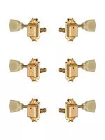 Колки для гитары 3+3, локовые, золото, Gotoh, SD510-HAPM-SL-GG-L3+R3