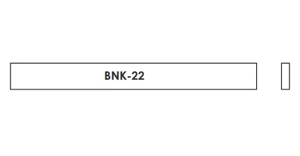 Заготовка нижнего порожка для гитары, кость, 75мм, Hosco, BNK-22  рис.2 