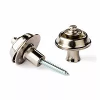 Straplok Flush Крепление ремня, никелированное, 2шт, Dunlop, SLS1401N