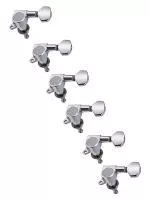 Колки для гитары 6л, хром, Metallor, J-07-CR-6L