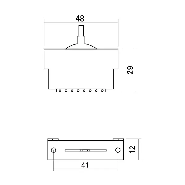 YM-30S Переключатель 3-х позиционный, Hosco