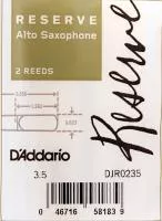 DJR0235 Reserve Трости для саксофона альт, размер 3.5, 2шт, Rico