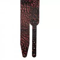 Leather Ремень для гитары, кожаный, розовый фламинго, Fidel, FL50006L
