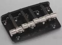 Бридж (струнодержатель) для бас-гитары, черный, Gotoh, Ti203B-4B