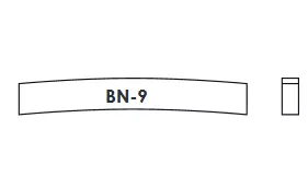 Заготовка верхнего порожка для гитары, кость, Hosco, BN-9  рис.2 