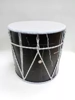 Барабан кавказский 10", цвет черный мрамор, с чехлом, MEZZO, MZ-B10bmk