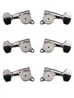 Колки для гитары 3+3, локовые, хром, Gotoh, SG381-HAPM-07-C-L3+R3