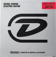 DESBN1074 Super Bright Комплект струн для 8-стр электрогитары, никелированные, Medium, 10-74, Dunlop