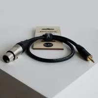 Кабель соединительный XLR3f-3.5мм, стерео, 15см, SHNOOR, MJXF-0,15m