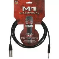 M1MS1K0100 Кабель микрофонный XLR-6.35мм, 1м, Klotz