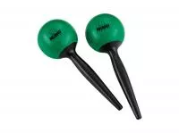 NINO582GR Маракасы пластиковые, круглые на ручке, зеленые, Meinl