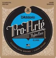EJ46 PRO ARTE Струны для классической гитары нейлоновые Hard D`Addario